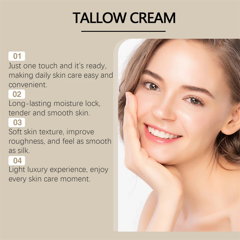 WEST MONTH Beef Tallow Cream Moisturizing Nourishing Dry Dull Skin Fine Lines Treatment Best Chinese Face Cream Skin Cosmetics