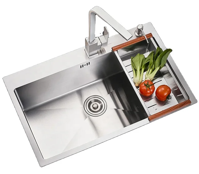 Wholesale Modern Stainless Steel Sink Handmade Kitchen Single Bowl Sink