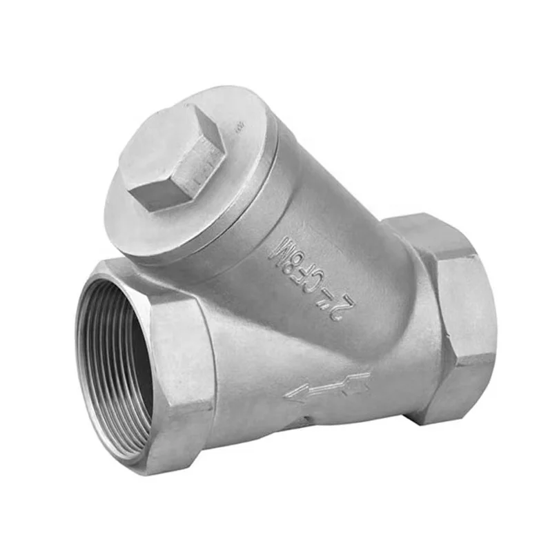 economical custom design ss y strainer check valve 45 degree