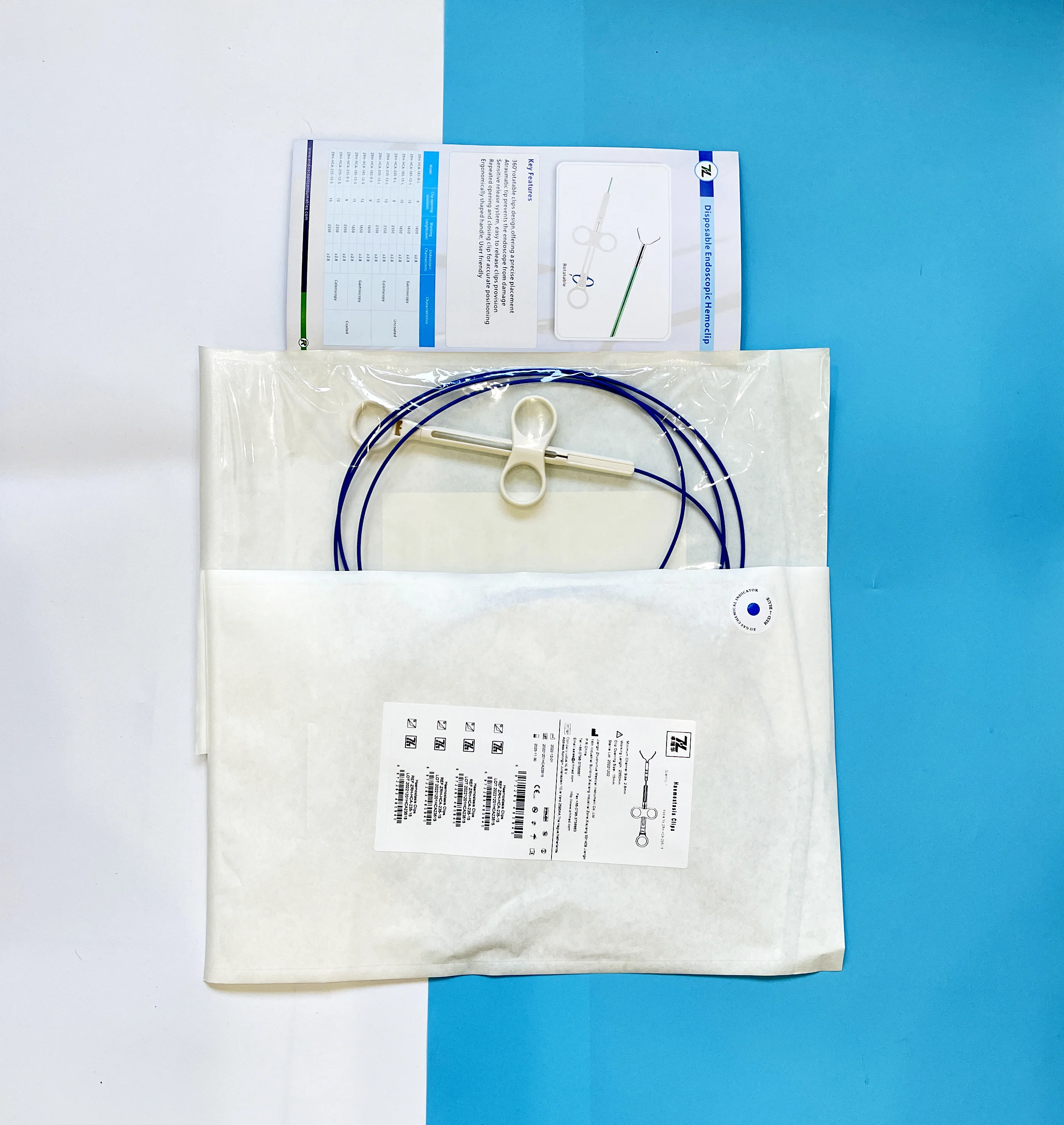 Rotatable Disposable Endoscopic Endoclip Or Hemoclip With Claw Angle