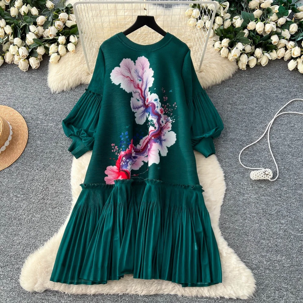 Shop Our Korean Fashion Design Floral Print Sashes Dress Shop Our Korean Fashion Design Floral Print Sashes Dress