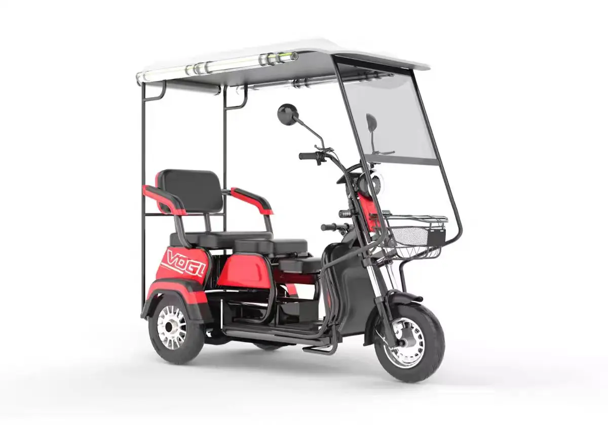 China-Made Cheap 3-Wheeled Electric Tricycle Bike Open Design for Elderly Family Use & Shopping 48v Voltage