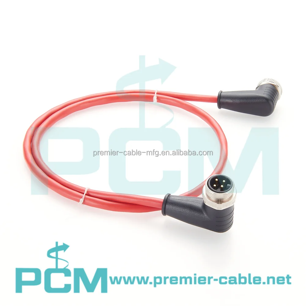 CC-Link Network FieldLink Power Cable with 7/8 inch 4Pin Angle Connector manufacture