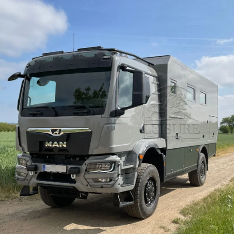Prefabricated House On Wheel Fully Equipped Overland Camper Fiberglass
