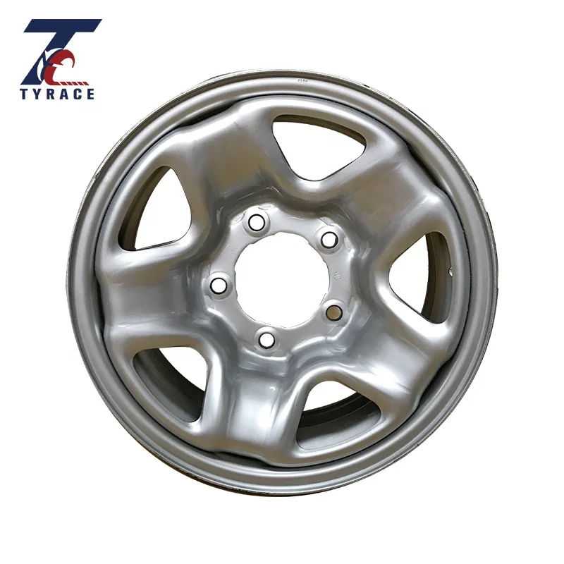 OEM 42601 60612 16x6.5 Steel Wheel Rims for Land Cruiser - Silver