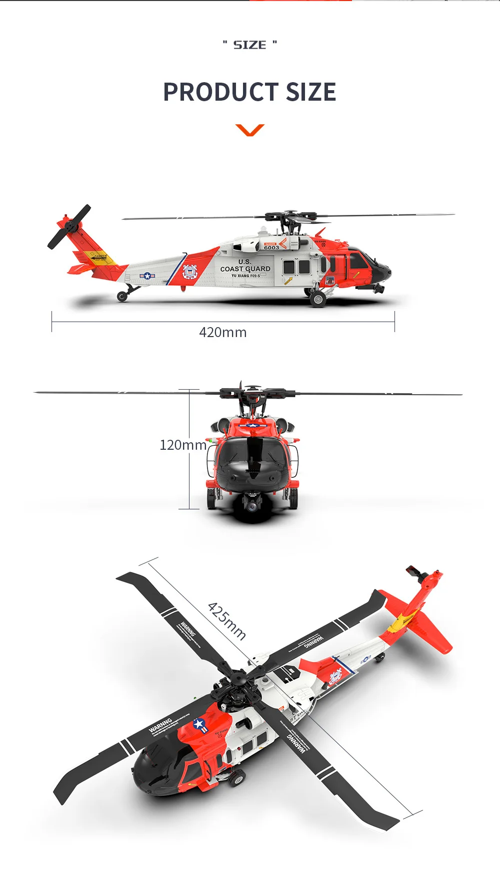 Wholesale 1/47 6ch Coast Guard Uh60 Gps Rescue Heli Plane Rc ...