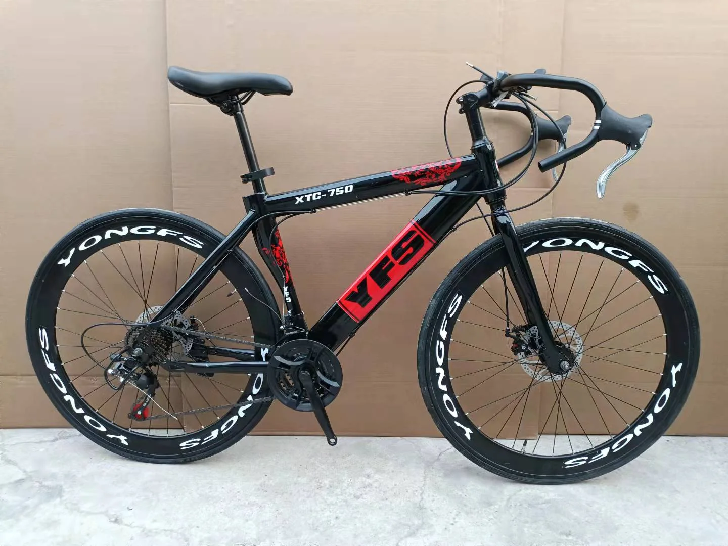 700Cアルミニウム合金フレームGR-F8ロードバイクベンディングハンドル