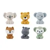 6 animal hand dolls