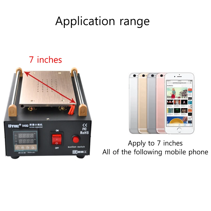 Uyue 948q Built-in Pump Vacuum Metal Body Glass Lcd Screen Separator ...