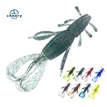 CHEERY New 10cm/10.5g 9 Colors Free Sample PVC Artificial Soft Bait Topwater Lure for Bass Fishing in River & Lake – Soft Lure – view 2