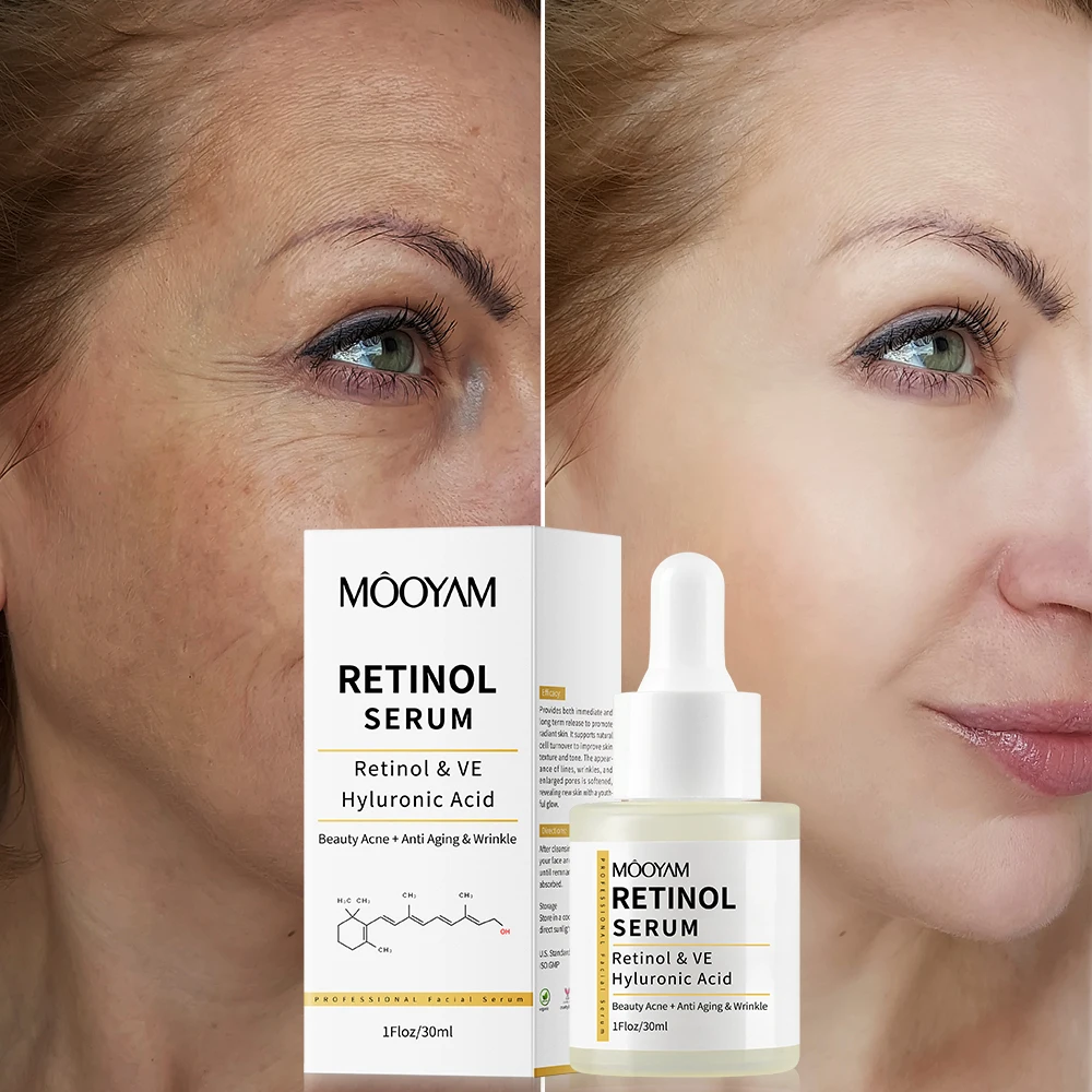 Mooyam 25 Retinol With Hyaluronic Acid Ve Face Serum Effectively Anti Aging Wrinkles Smooth 