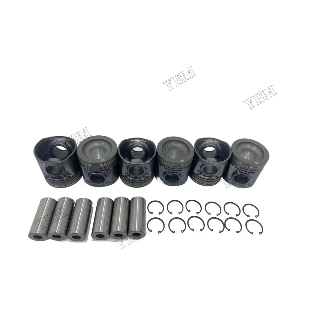 For Caterpillar C6.6 Piston Kit Genuine Engine Parts 6