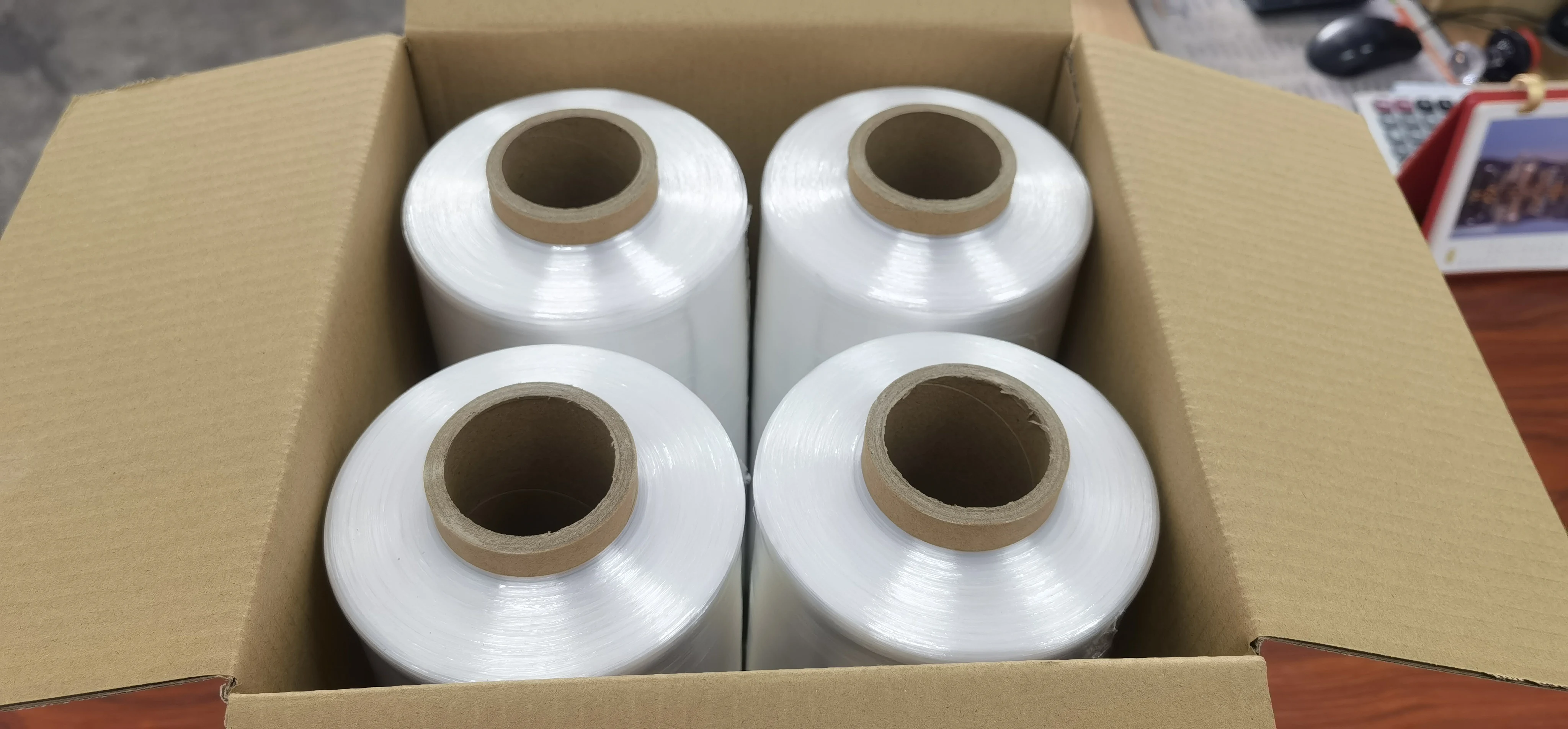 Pre Stretched Film To 10 Mic Thickness Packaging Material Lldpe Stretch Film Plastic 14to 20