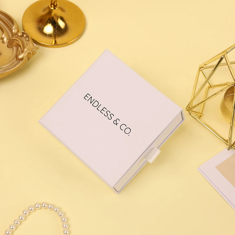 New Design Custom Logo Customized Recyclable Style Jewelry Packaging Box with Paper Material Emboss/Deboss Logo Custom Shape details