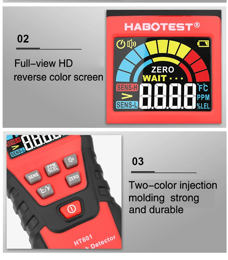 Ht601/ht601b Professional Accurate Measurement Habotest Ht601 Gas ...