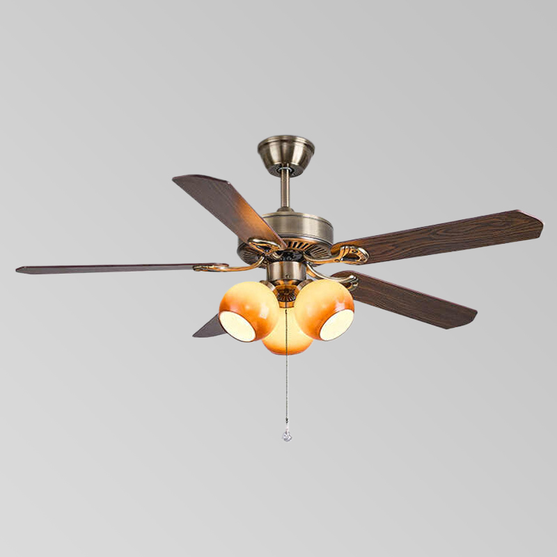 Grosir Lampu Kipas Angin Langit-langit BLDC Ventilador DE Techo LED Dimmable 3 Bilah ABS Modern dengan Lampu dan Kontrol Jarak Jauh