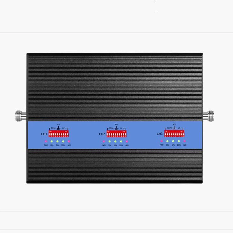 High Gain 80dB AGC ALC MGC tri band repeater 900 1800 2100 GSM LTE cellular Signal Booster mobile amplifier