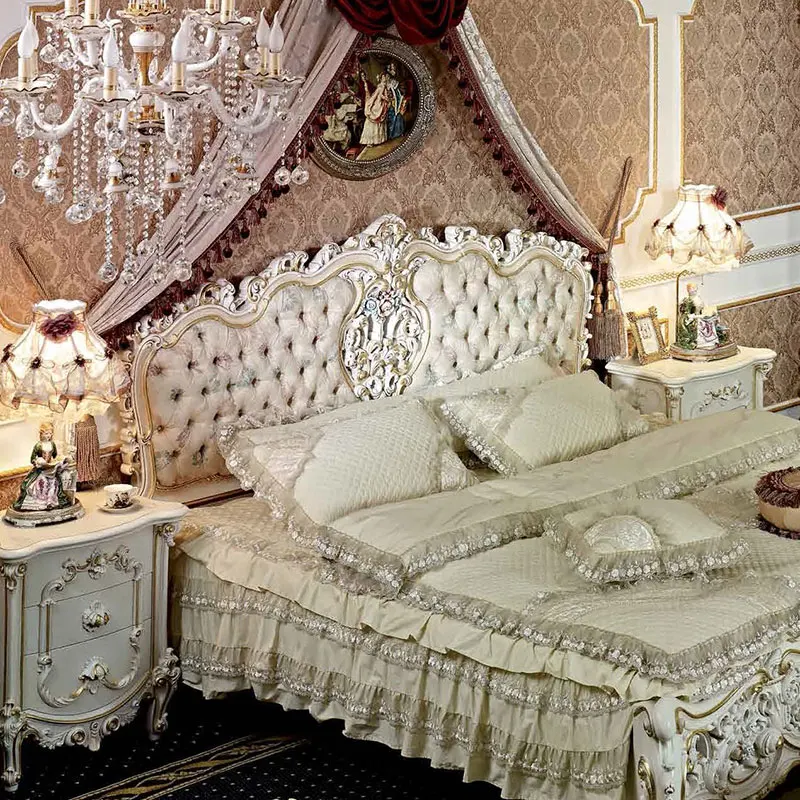 European Style Bedroom Furniture Design Wooden European Style Antique