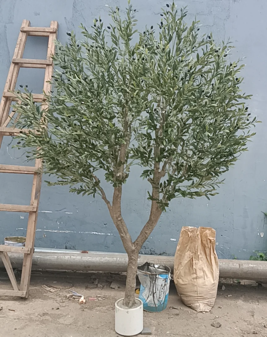 71ティーリーフ　大株 10ft Tall Fireproof Artificial Olive Tree For Wedding Decor
