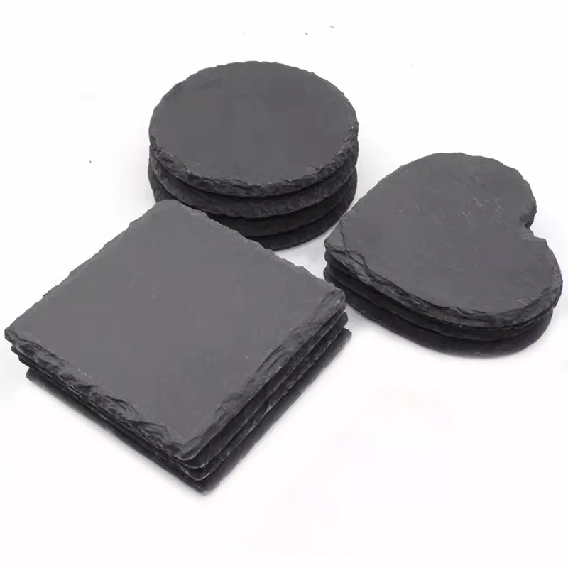 High Quality Sublimation Bulk Square Black Slate Coasters Bulk
