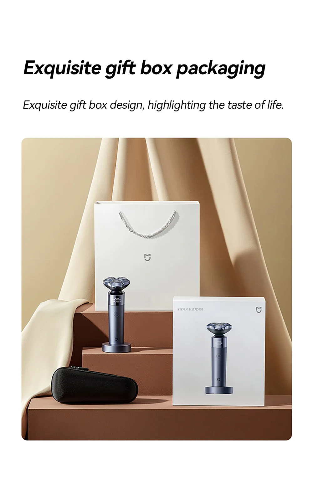 Xiaomi Mijia Electric Shaver S302 Men's Full Body Water Wash Ultra Long Endurance Portable Shaver CN Version