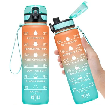 Customized Tritan Fancy Leak Proof Plastic Mineral Sport Drinking Gym Kids School Water Bottle For Sport