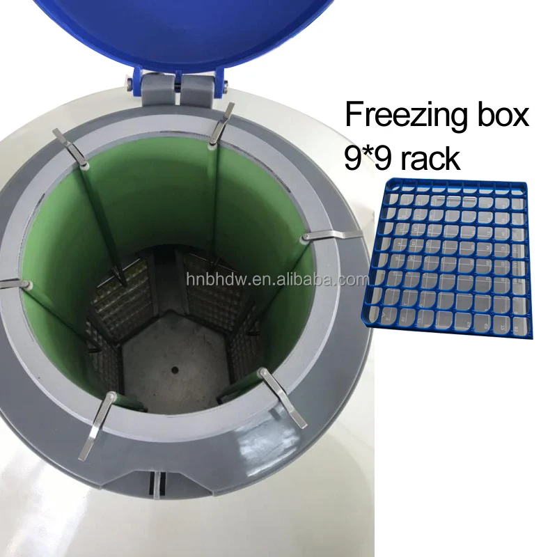 Cell Tissue Vaccine Large Capacity Cryogenic Storage YDS-115 120liter Liquid Nitrogen Container with Freezer Box