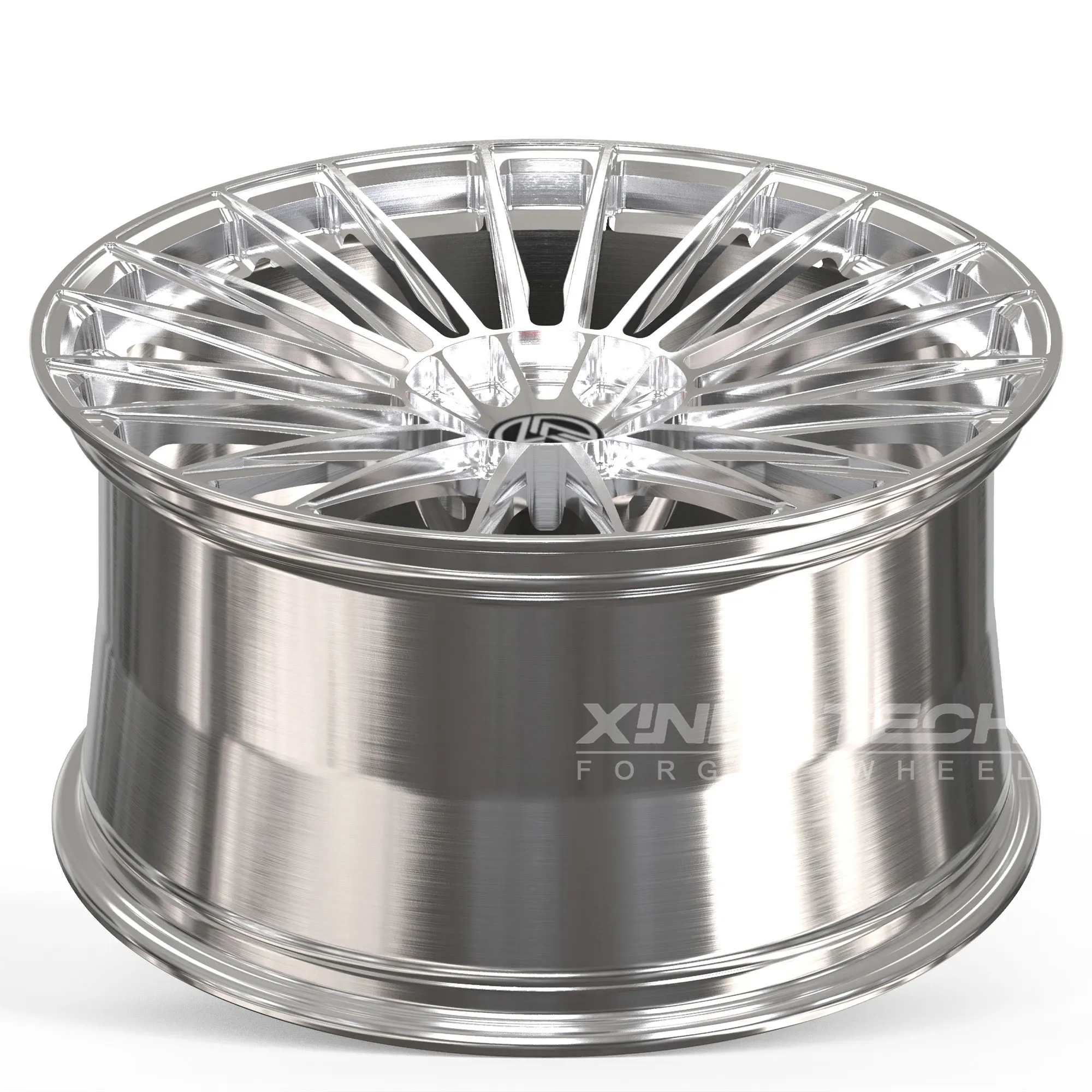 XL Monoblock Deep Concave Hyper Silver Brushed 1-piece Forged Wheel for Mercedes bmw audi Muti-spoke Custom Wheels - Image 2