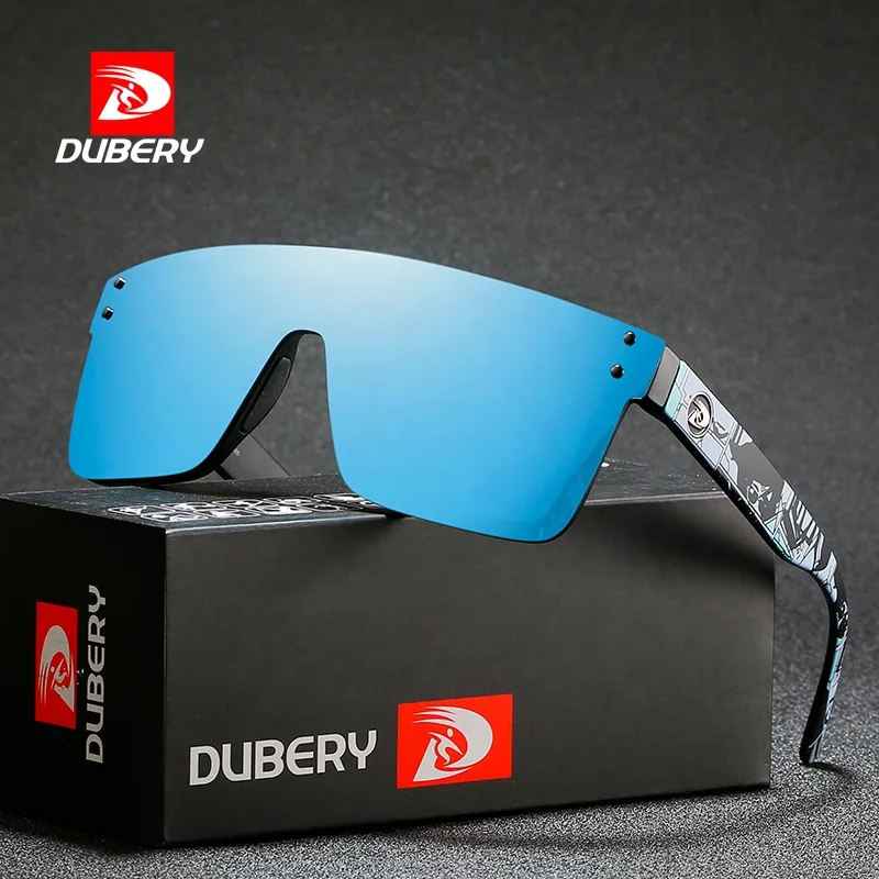 Dubery Aaa Quality Polarized Sunglasses Men 2022 Rimless Big Frame Oversized Sunglasses Cool