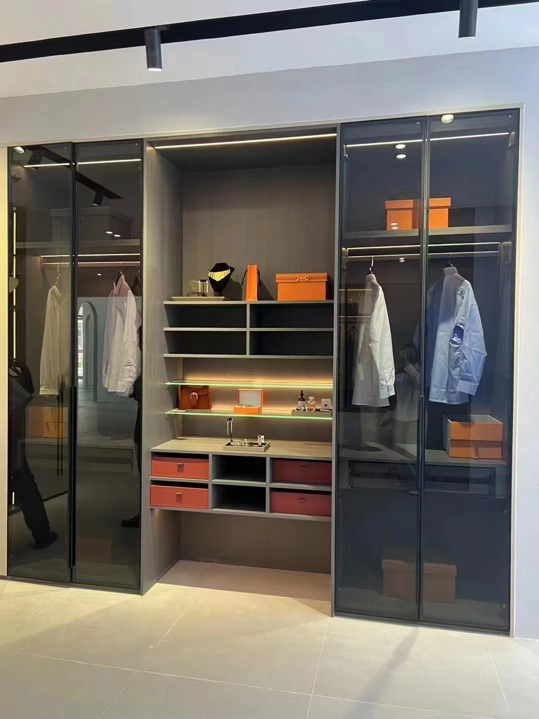 Aluminum Profile Glass Door Frame Profile for Wardrobe Closet Window ...