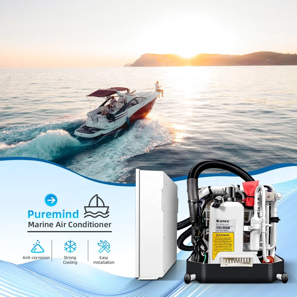 Кондиционеры Gree Marine 16000Btu с автономным водяным охлаждением, 16k R410a, морской кондиционер для яхт, 220 В, 115 В