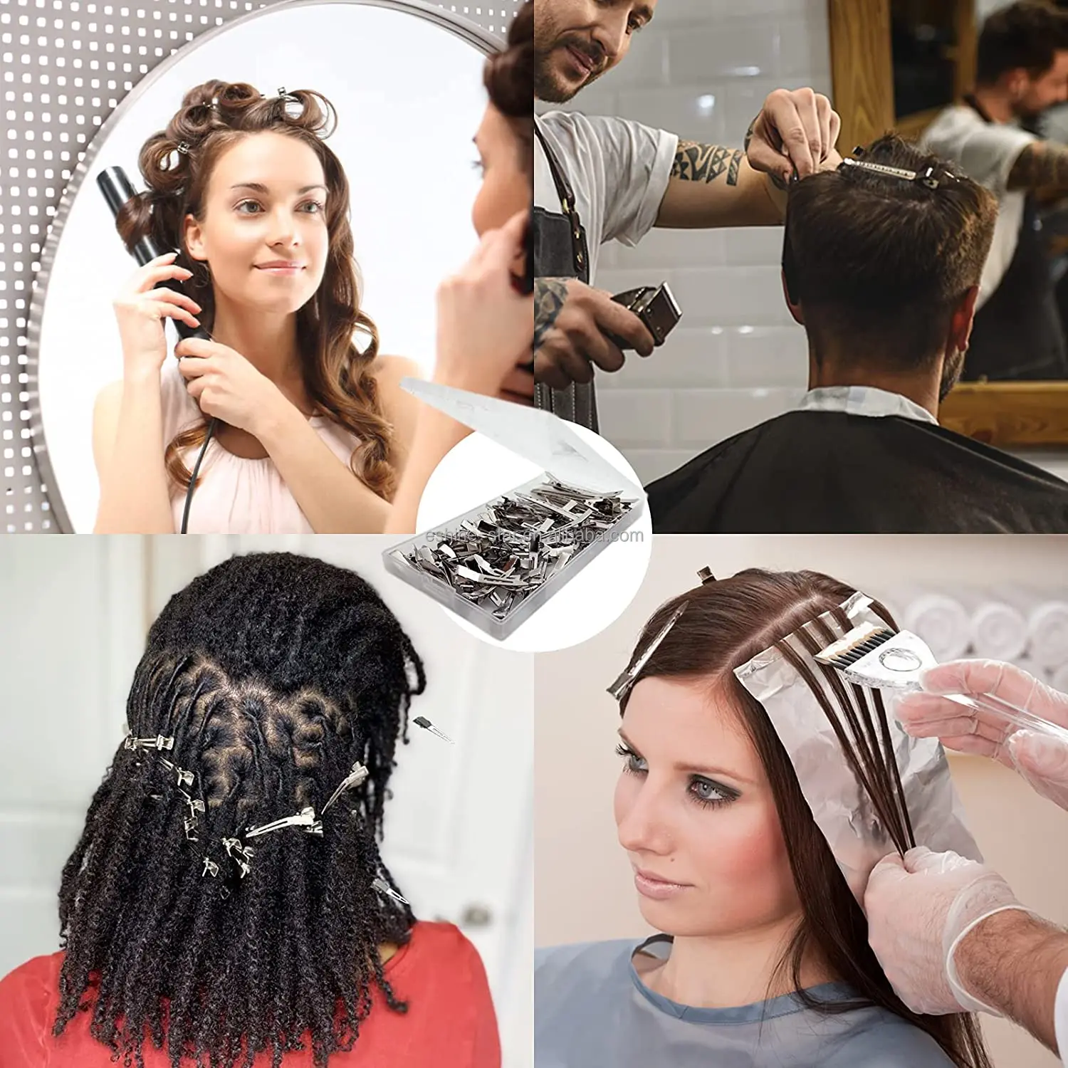 Металлический утка счета Pin Curl Аллигатор ролик женская заколка для волос Стайлинг