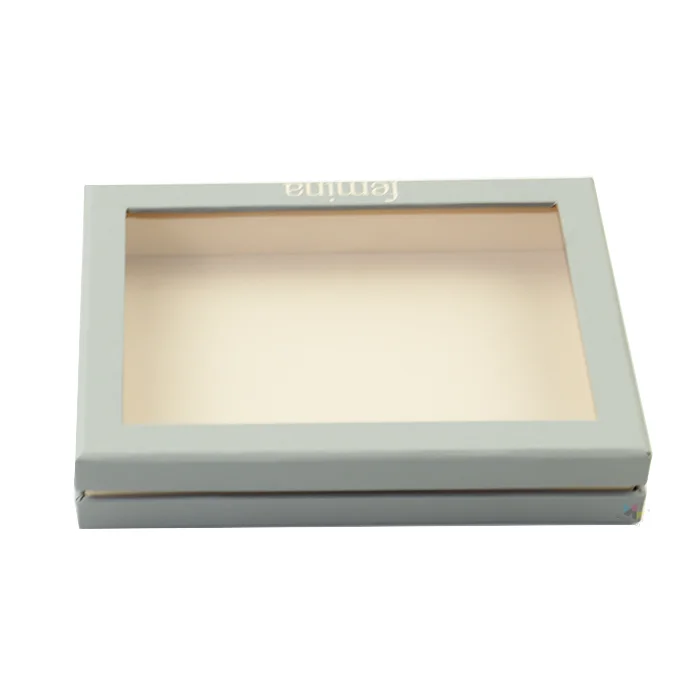 Boxes Packaging Transparent Window Small Gift Drawer Slide Paper Boxes With Clear Pvc Window Biodegradable