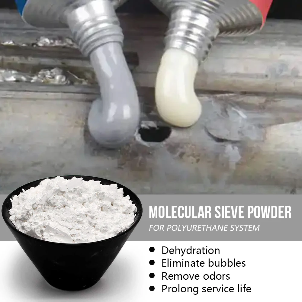 Absorbing Moisture and CO2 3A 4A 5A 13X Zeolite Molecular Sieve Powder Adsorbent As Polyurethane-Based Desiccant Formulations