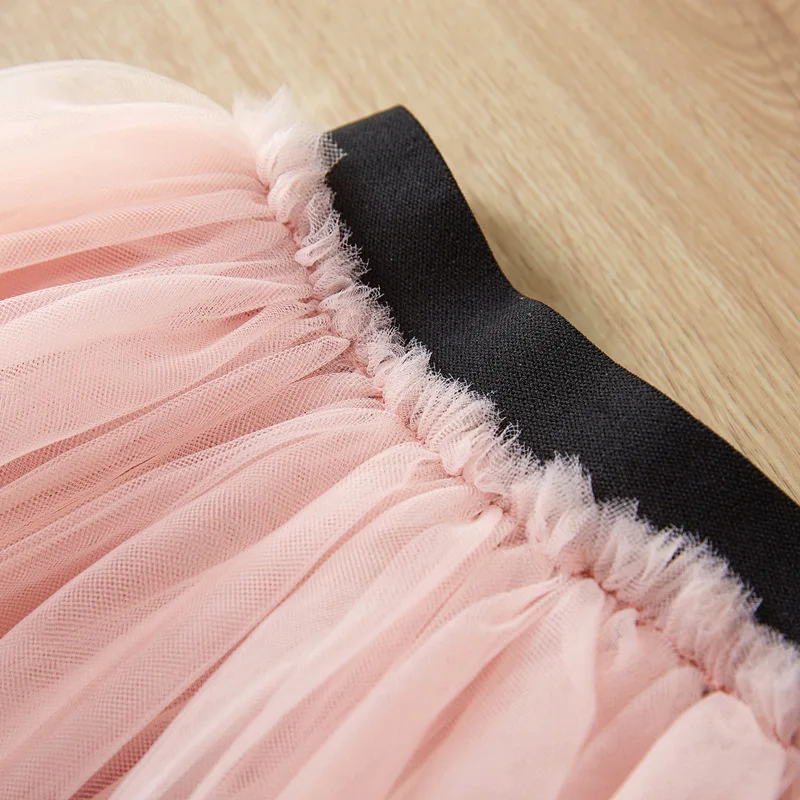 253 платье для девочек; Новинка; Осенняя Модная стильная одежда с персонажами из мультфильмов, комплект: джинсовая рубашка + сетчатая кружевная юбка комплект одежды из 2 предметов, костюмы для девочек, детский зимний комбинезон комплект детской одежды с р