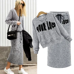 Women Fitness Sportswear Warm Half Zip Crop Hoodie Fall Winter Fleece Women Oversized Custom Logo Printed Knitted Cotton Hoodie