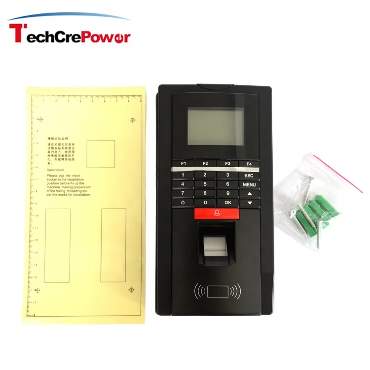 F20 Biometrics Screen Fingerprint Button Rfid Access Control
