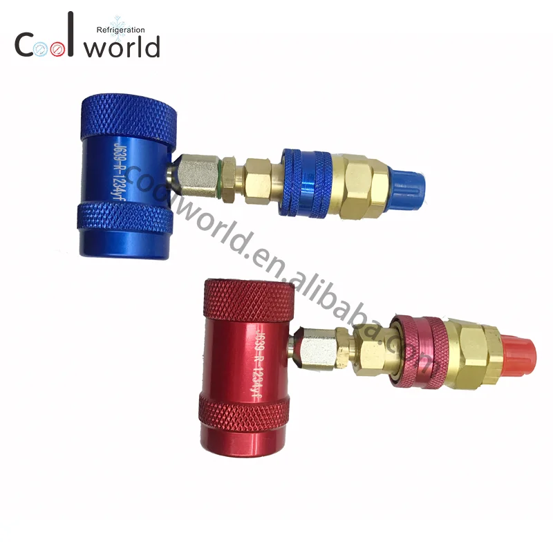 4 Pcs/ Brass Fittings R1234yf R134a Adapter R134a Adapter Fittings