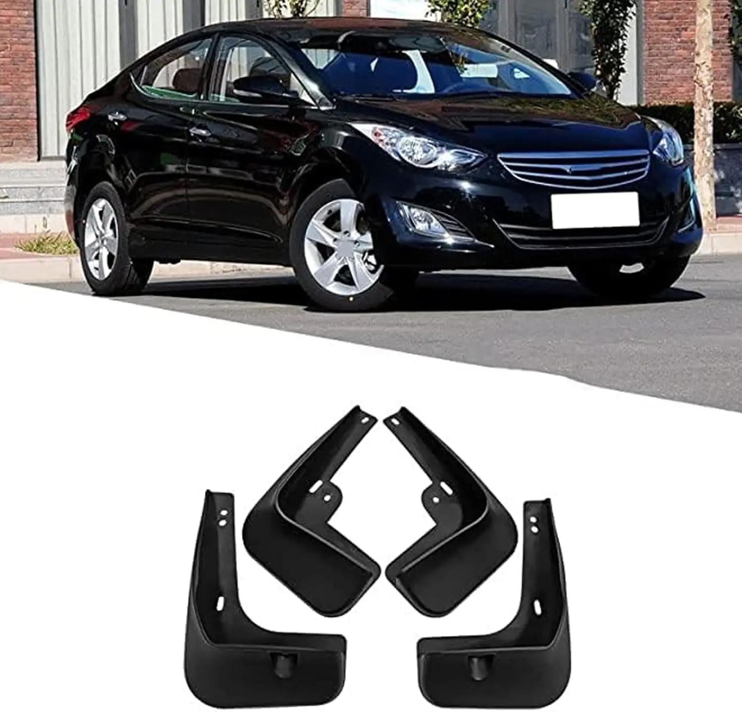 Mud Guard 4PCS/set Black Color for HYUNDAI ELANTRA 2011-2015