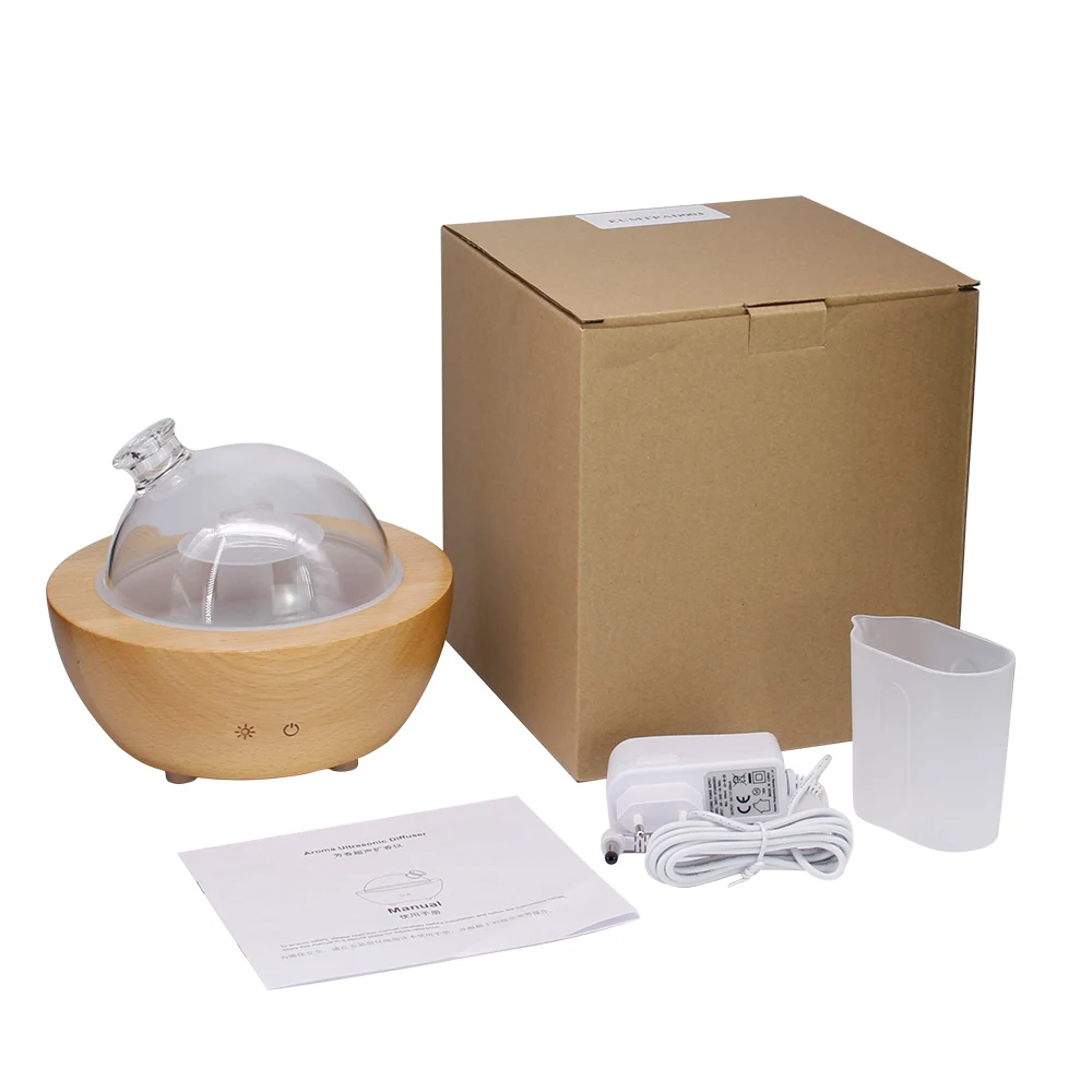 Glass Dome Air Humidifier and essential oil diffuser packaging