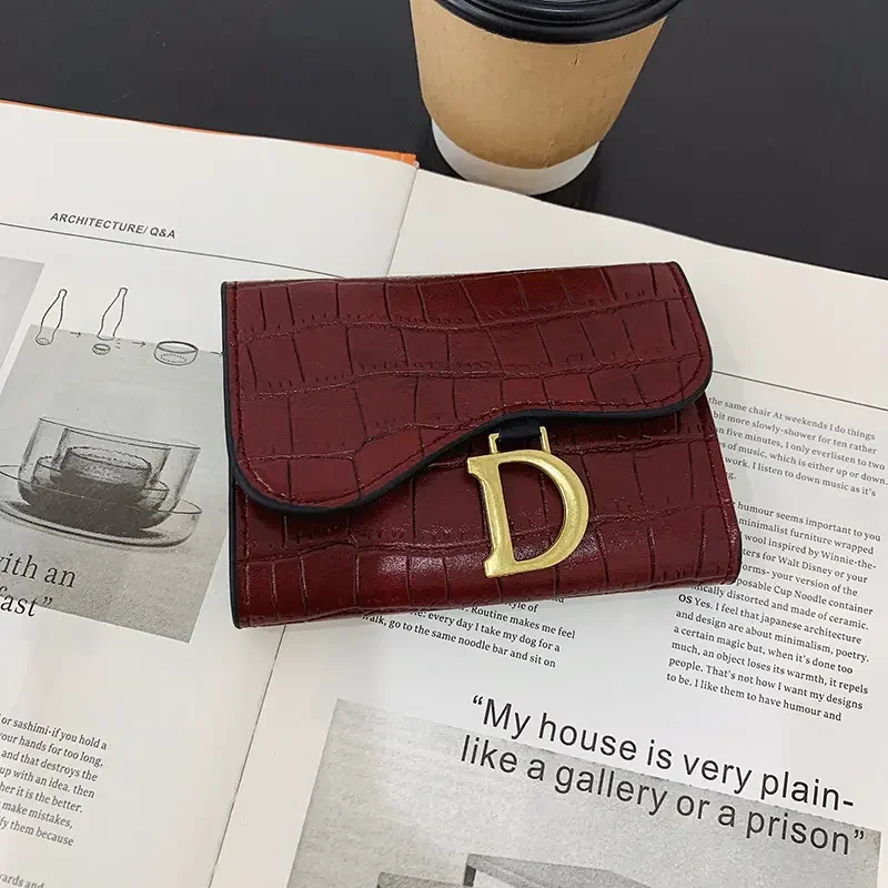 Famous Brand Designer Wallet Letter D PU Crocodile Credit Card Bags Pattern Money Card Holders Designer Purse Designer Belts