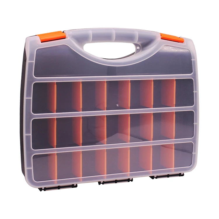 22 Compartments Plastic Storage Organizer Box With Removable Dividers ...