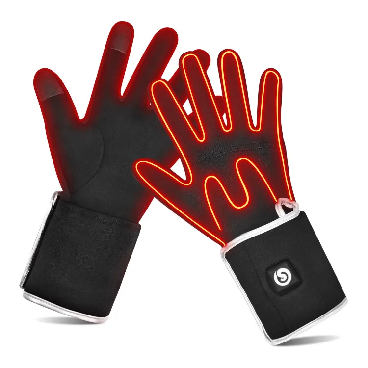 SAVIOR Winter Electric Heated Gloves Liner w/ Rechargeable Battery