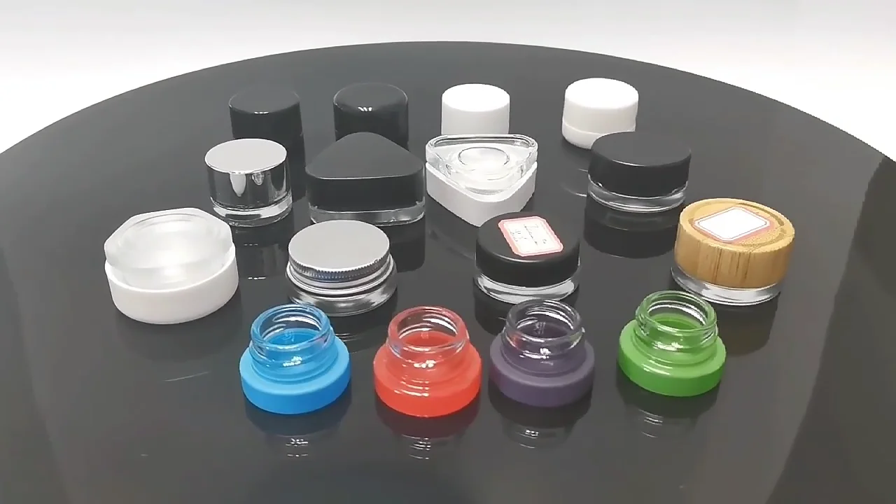 Custom 7ml 5ml 9ml Child Resistant Smell Proof Glass Concentrate Jar