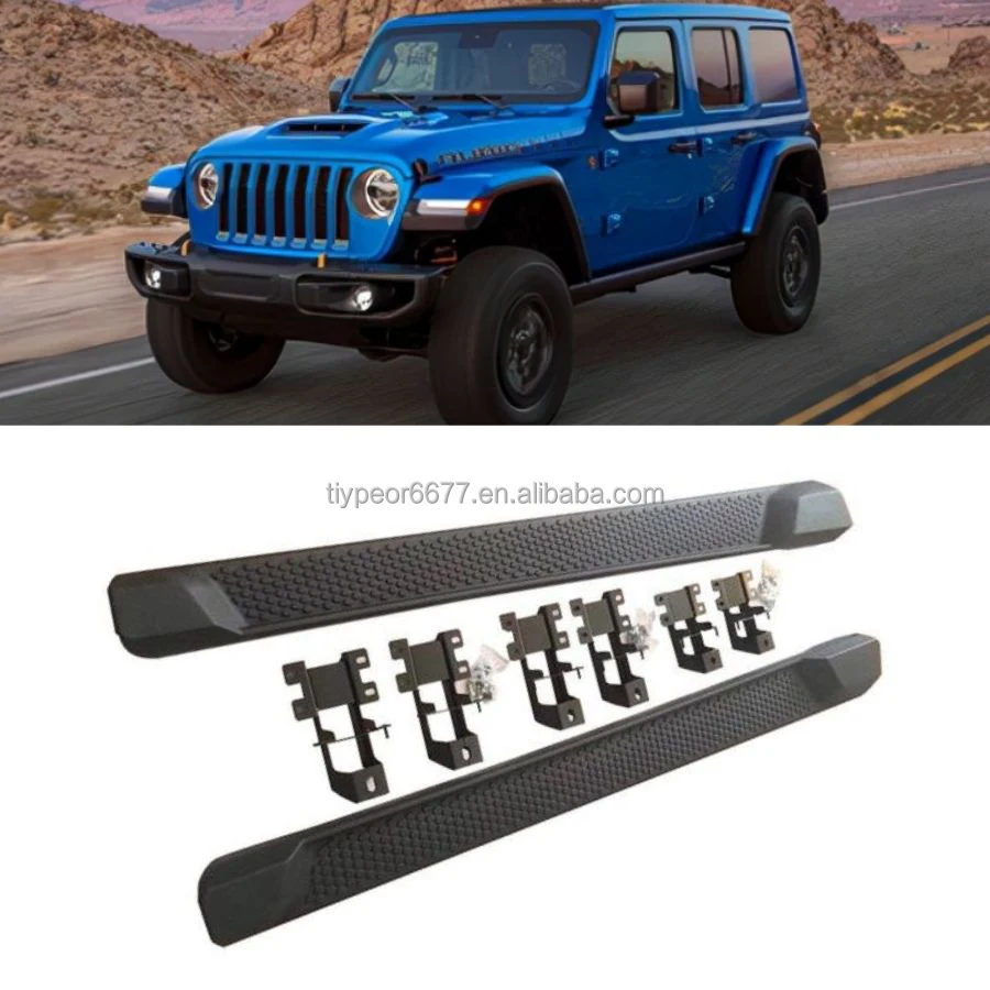 product side step running boards for jeep wrangler jl 2 door sahara rubicon 2018 2024 auto suv accessories body parts foot step pedal-3