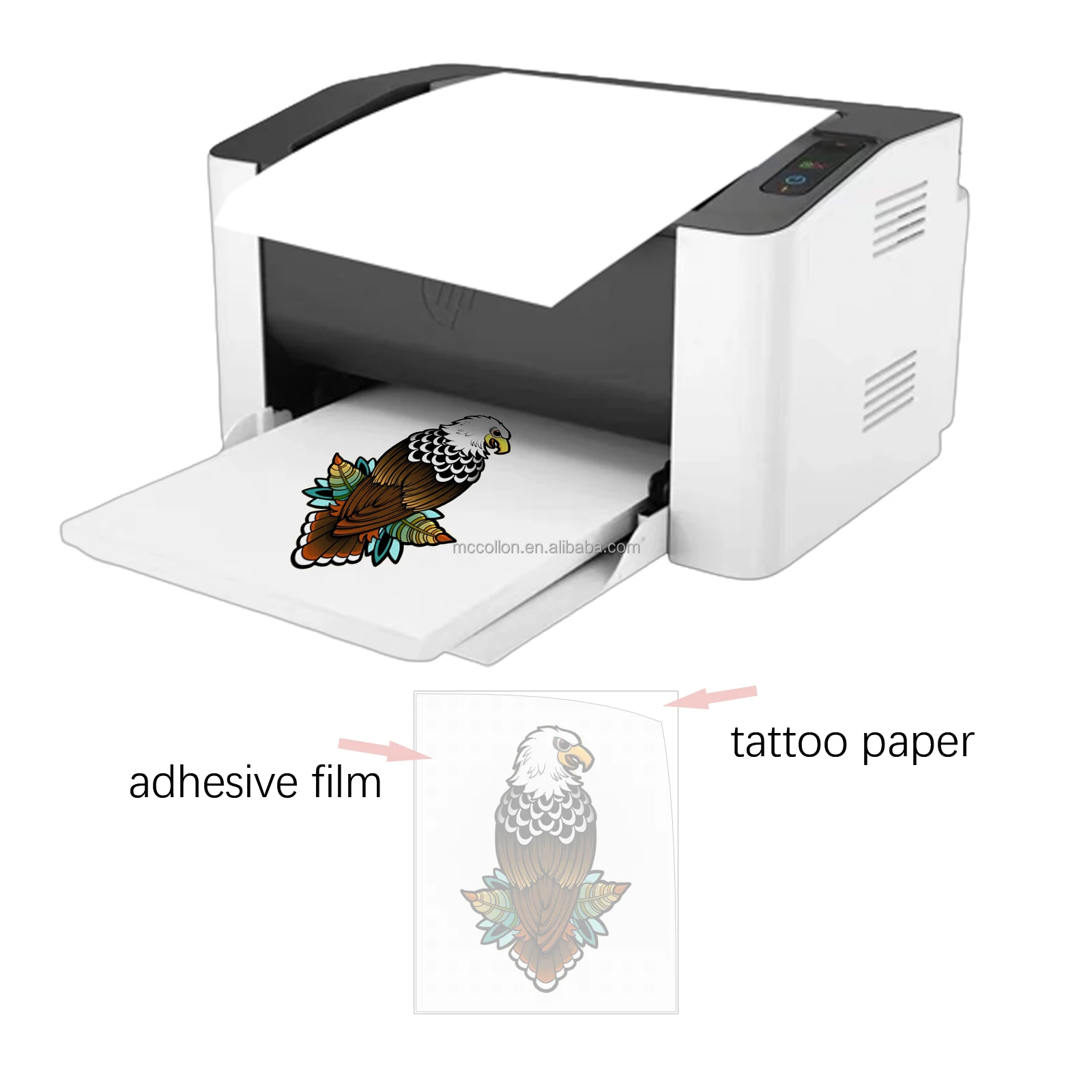 Printable Glow In The Dark Tattoo Decal Paper Fluorescent Luminous