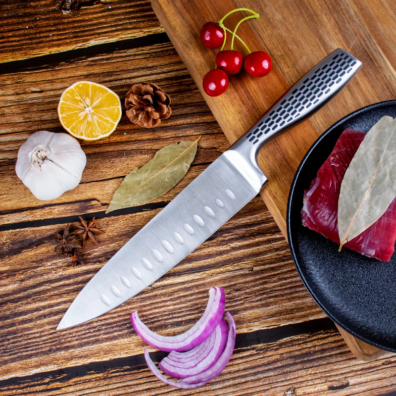 Wholesale 5 PCS Japanese Sharp Chef Knife S/S 410 Handle Stainless Steel Kitchen Knife Set