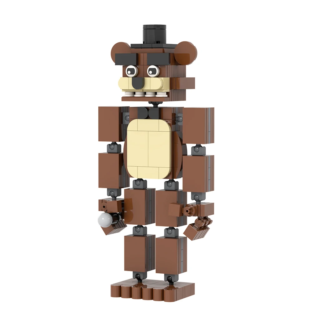 MOC1445 Freddy Fazbear Figures Educational Building Blocks