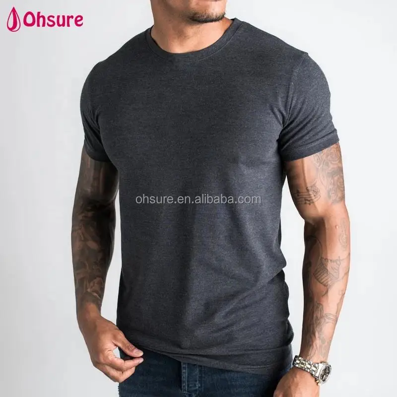 New Casual Mens Sports Clothes Fitness Gym Wear Plain Tee T Shirt ...