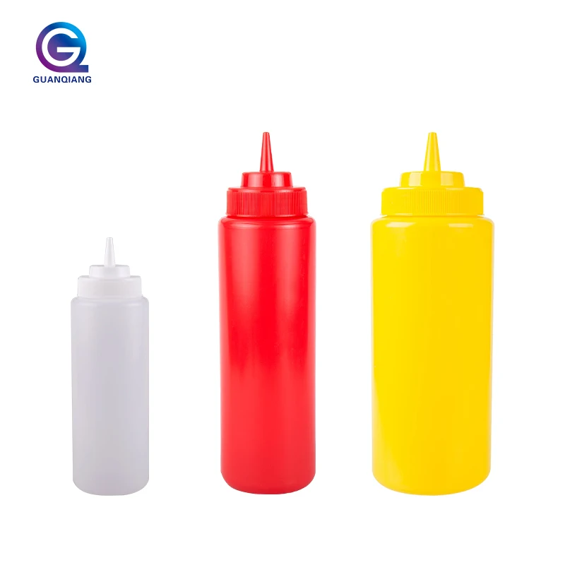 
 Пластиковые сжимаемые шприц бутылки для специй бутылка для соевого соуса  